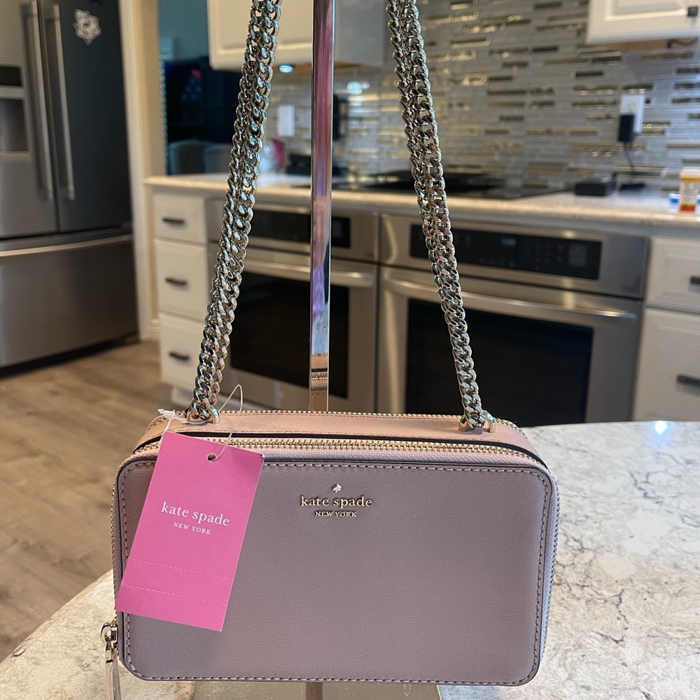 NWT Kate Spade Connie- Double Zip Chain Crossbody